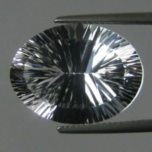 DIAMANT QUARZ 16 x 12 MM OVAL KONKAV SCHLIFF AAA GANZ NATÜRLICH - Bild 1 von 1