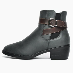 Divaz Farrah Womens Classic Fashion Vegan Zip Ankle Boots Black