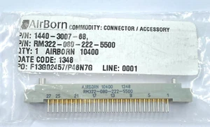 1x RM-322-080-222-5500 Airborn Rectangular Mil Spec Connector - Picture 1 of 2