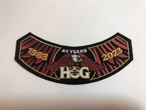 NEW 2023 HOG Harley Davidson Owners Group Patch Badge 40 Years Anniversary - Picture 1 of 1