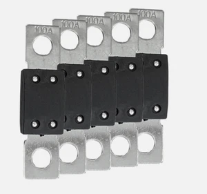 5 PIEZAS para fusible MEGA 60A 80A 100A 125A 200A 250A 300A 70V para sistemas 48V fusible coche - Imagen 1 de 60