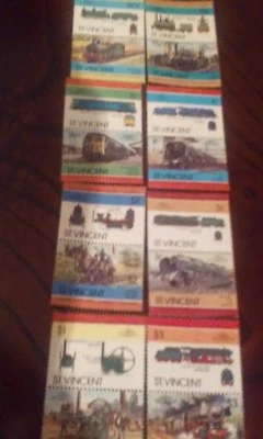 Stamps a set of" ST Vincent Engines"🇬🇧🌏📲 - Image 1 of 4