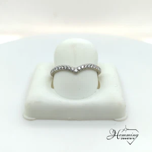 Tiffany & Co. Soleste V Ring with Diamonds in Platinum Size 8.75, 3.3 g - Picture 1 of 7