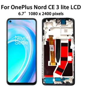 OEM For OnePlus Nord CE 3 Lite CPH2467 LCD Display Touch Screen Digitizer Frame - Picture 1 of 1