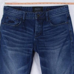 Hombres SuperDry COPPERFILL LOOSE Relajado Recto Azul Jeans W34 L34 - Imagen 1 de 7
