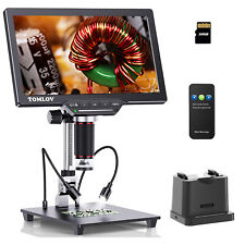 Microscope numérique TOMLOV DM202 Max 10" 1500x HDMI loupe caméra à souder