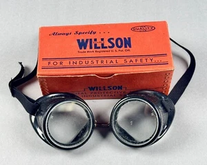 vtg wilson motorcycle goggles racing grand prix pilot Steampunk Safety - Picture 1 of 9