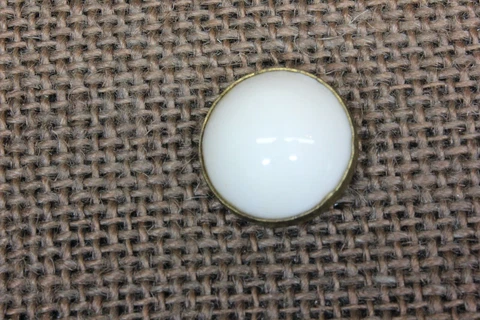 Old Picture Nail Screw Head Cover Artwork Hanger White Porcelain Vintage 3/4” Cover