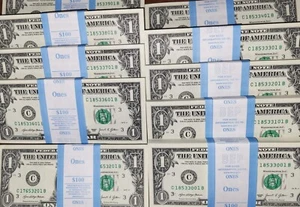 2021 ONE DOLLAR $1 Notes CRISP UNCIRCULATED from BEP PACK (100 Sequential Notes) - Picture 1 of 3