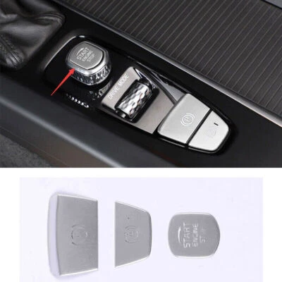 For Volvo S90 2017-22 Silver Console Gear Shift Box Button Switch Cover Trim 3x - Image 1 of 4