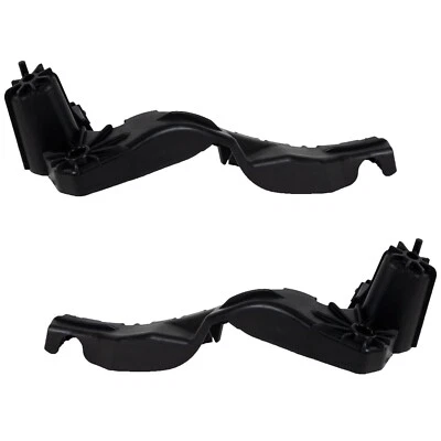 Front Left & Right New Bumper Brackets For 2010-2017 GMC Terrain Black 2Pc - Image 1 of 4