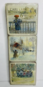 Carl Larsson Glasunderlägg Coasters Set of 6 Painting Designed - Picture 1 of 6