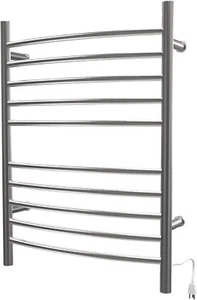 Amba RWH-CB Radiant Hardwired + Plug-in Combo Curved 10 Bar Towel Warmer SSTEEL - Picture 1 of 5