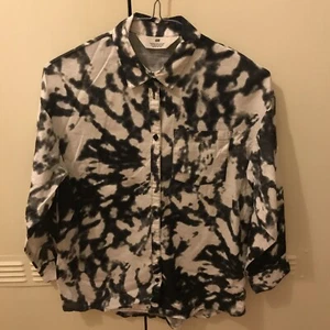 Girls Black & White Shirt/Blouse H&M Age 9-10ths VGC - Picture 1 of 6