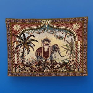 Vtg Bombay Company Elephant Tapestry-26”x36”-EUC - Picture 1 of 10