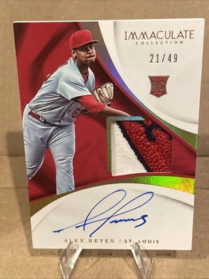 2017 Panini Immaculate Collection - RC Auto Patch Alex Reyes #108 Gold 21/49  - Image 1 of 4