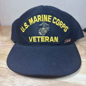 Casquette de baseball homme vétéran Eagle Crest US Marine Corps snapback / MADE N USA - Photo 1/9