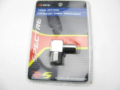 Spectre 5946 90 Degree Hose Fitting - 3/8" NPT X 3/8" Barb - Image 1 of 3