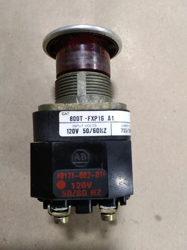 Allen Bradley 800T-FXP16 A1 Red Pushbutton E28 - Image 1 of 3
