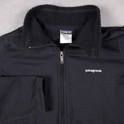 Chaqueta Patagonia R1 Regulador 1 Cremallera Completa Negra Talla Mediana Activa Exterior Foto 1 de 4