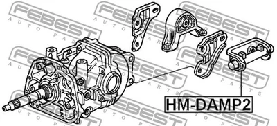 Amortiguador de montaje diferencial trasero FEBEST 2002-2006 HM-DAMP2 Foto 1 de 2