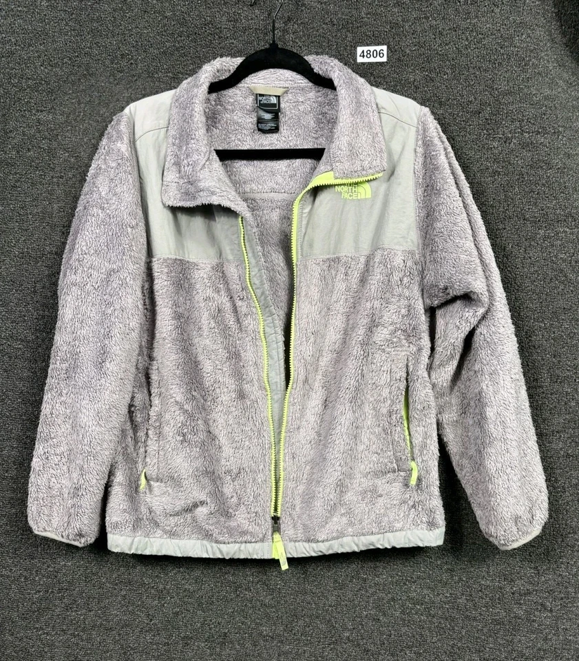 Chaqueta polar The North Face jóvenes niñas talla XL (18) gris cremallera completa súper suave Foto 1 de 4