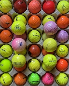 36 Mixed Multi Color Golf Balls Used AAAA/AAA - Picture 1 of 2