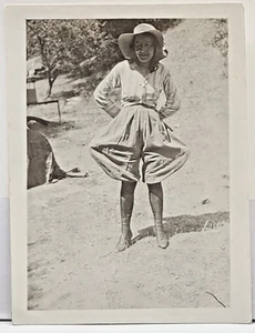 Too Much Starch in Your Bloomers? Snapshot VTG Photo Fancy Pants c.1920s - Picture 1 of 1