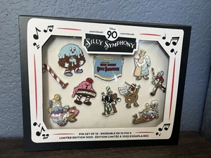 NWT NIB Disney Silly Symphony 90th Anniversary Pin Set Cookie Carnival LE 1000 - Picture 1 of 3