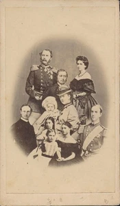 CDV Antique Photo Danish Royalty Composite King Christian IX Denmark Princess - Picture 1 of 7