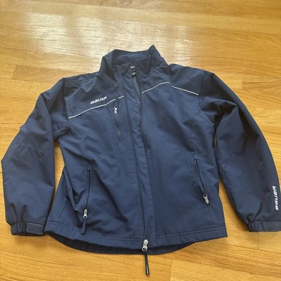 Chaqueta de hockey Bauer Team juvenil talla pequeña azul marino Foto 1 de 4
