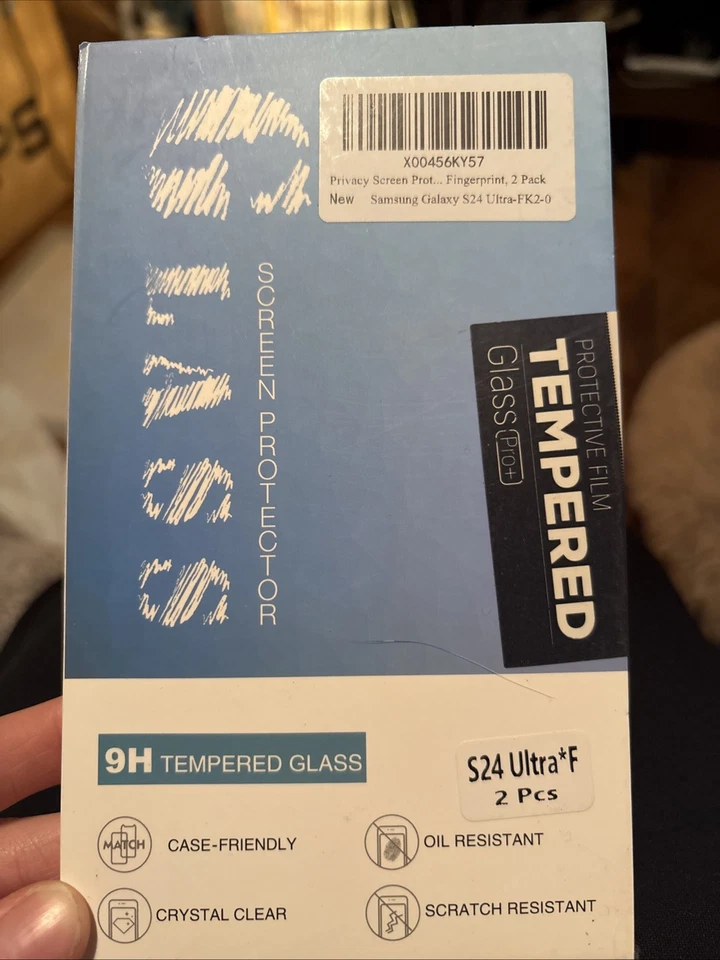 Protector de Pantalla Samsung Galaxy S24 Ultra, Paquete de 6, Cristal Templado 9H Foto 1 de 1