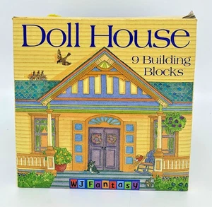 My Stack & Play 9 Building Blocks Doll House WJ MONTESSORI Screen Free PLAY - Picture 1 of 8