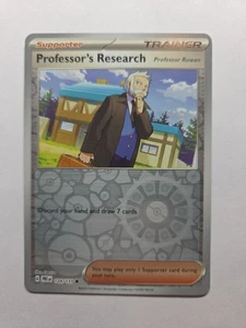 Professor's Research 124/131 Reverse Holo Prismatic Evolutions Pokemon Card NM - Picture 1 of 2