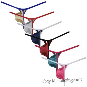 Men's G String Thong Extreme Micro Tear Drop Mini Cheeky Bulge Jockstrap T-back - Picture 1 of 13