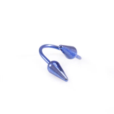 Кольцо спиральное закрученное тело ювелирные изделия титан 18 г 5/16 дюйма хорошее для хряща губ уха - Изображение 1 из 4