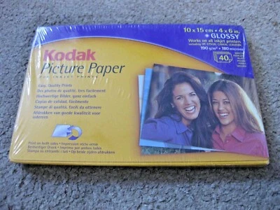 Kodak 8550857 Glossy Picture Paper 10 x 15cm 4 x 6 in - 40 Sheets - Image 1 of 2