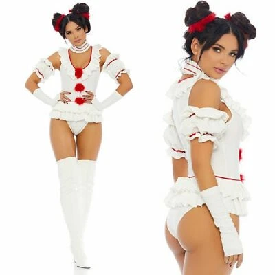 NUEVO Forplay Let's Play a Game Killer Clown IT 5 piezas Body Disfraz S/M Foto 1 de 4
