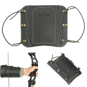 Protector de brazo de tiro con arco resistente al desgaste de cuero equipo de protección arco caza objetivo de tiro - Imagen 1 de 16