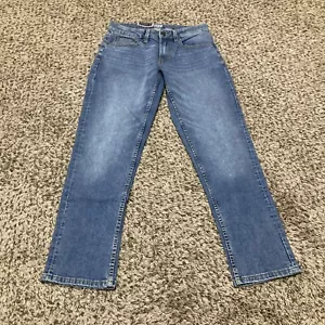Jeans uomo Izod acqua salata taglia 30x30 vestibilità dritta nuovo con etichette blu - Foto 1 di 7