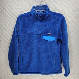 Patagonia Kids Re-Tool Snap T Fleece Pullover Sweatshirt Jacket Blue Size XL - Picture 1 of 7