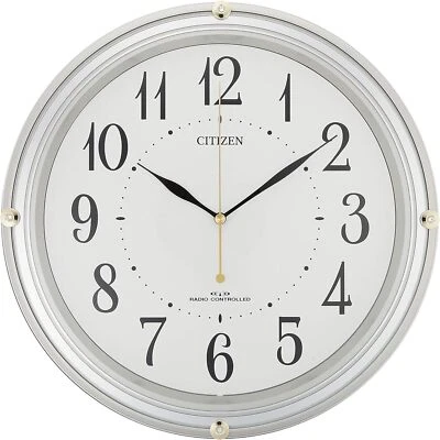 RHYTHM Citizen wall clock radio clock analog M516 crystal 8MY516018 New - Image 1 of 4