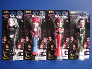 The Osbourne Family Bobbing Head Pens Complete full set 4 Ozzy Sharon Jack Kelly - Picture 1 of 9