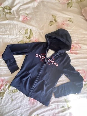 Suéter con Capucha Gilly Hicks Sydney Cremallera Azul Marino Talla Grande Foto 1 de 4