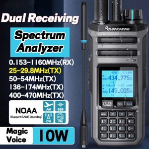 Para Quansheng TK11 (5) 10W Doble Recepción HF VHF UHF USB AM FM LSB CW 27 MHz CB LW - Imagen 1 de 24