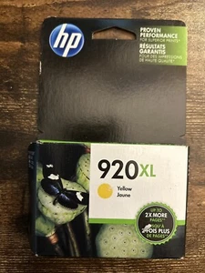 Original CD974AN HP 920XL Gelb Tintenpatronen Neu Versiegelte Verpackung Abgelaufen Sep 2017 - Bild 1 von 5