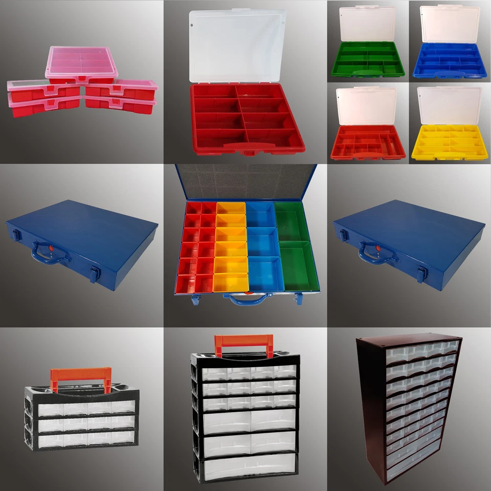 Sortierbox Sortierkoffer Kleinteilemagazin Sortiment Kiste Kleinteile Box Kasten - Bild 1 von 1