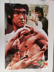 Póster Dragón Artes Marciales Nunchaku Montaje Acción Bruce Lee Original De Colección  - Imagen 1 de 6