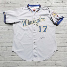 Vintage Wilmington Blue Rocks Baseball Jersey Authentic Used Game Worn Sewn