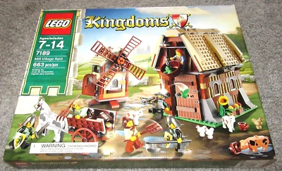 LEGO 7189 Castle KINGDOMS ~ MILL VILLAGE RAID ~ NISB RARE GOAT Windmill Barn - Image 1 of 4
